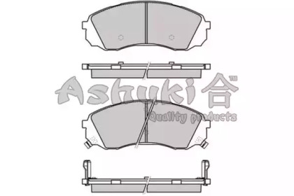 Комплект тормозных колодок ASHUKI I044-10