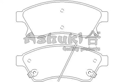 Комплект тормозных колодок ASHUKI J009-50