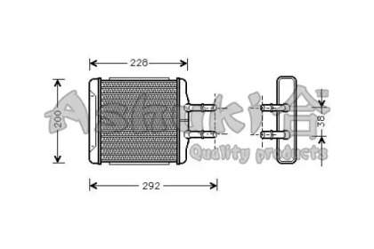 Теплообменник, отопление салона ASHUKI J214-05