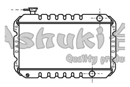 Радиатор, охлаждение двигателя ASHUKI K450-20