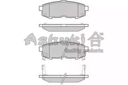 Комплект тормозных колодок ASHUKI M075-30