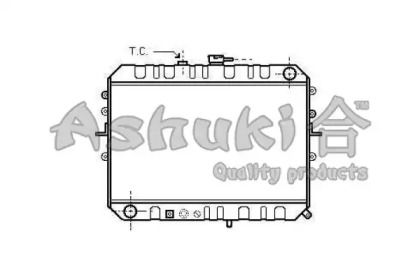 Радиатор, охлаждение двигателя ASHUKI M559-71