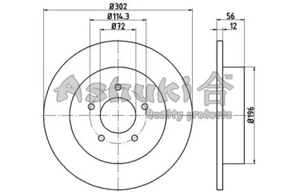 Тормозной диск ASHUKI M606-41