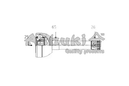 Шарнирный комплект ASHUKI MA-4039I