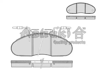 Комплект тормозных колодок ASHUKI N009-22