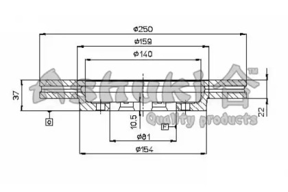 Тормозной диск ASHUKI N013-45