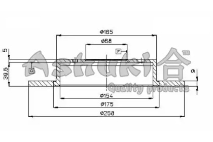 Тормозной диск ASHUKI N014-55