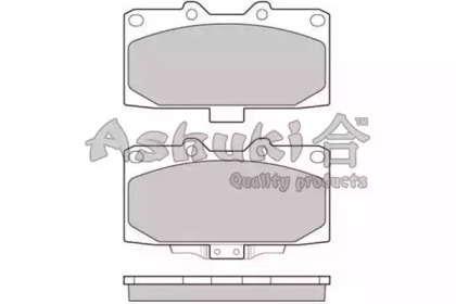 Комплект тормозных колодок ASHUKI S011-45R