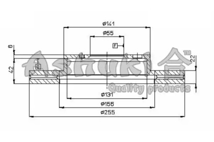 Тормозной диск ASHUKI T602-30