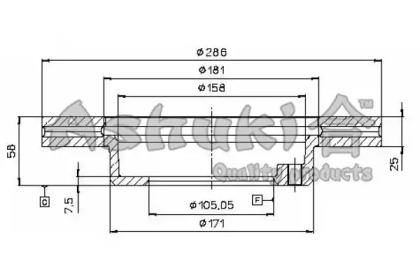 Тормозной диск ASHUKI T602-44