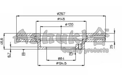 Тормозной диск ASHUKI T602-76