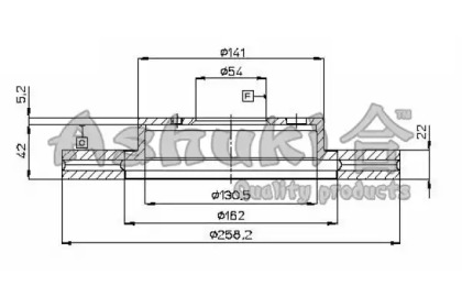 Тормозной диск ASHUKI T602-85