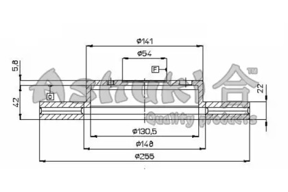 Тормозной диск ASHUKI T602-89