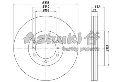 Тормозной диск ASHUKI T603-46