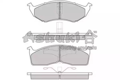 Комплект тормозных колодок ASHUKI US104202