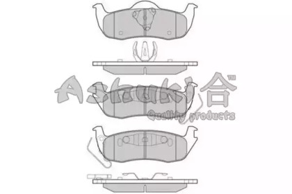 Комплект тормозных колодок ASHUKI US104220