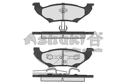 Комплект тормозных колодок ASHUKI US104235