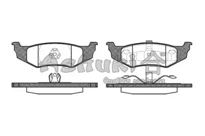Комплект тормозных колодок ASHUKI US104236