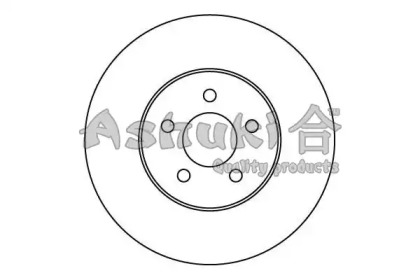 Тормозной диск ASHUKI US104352