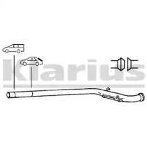 Труба выхлопного газа KLARIUS 150031