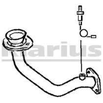 Труба выхлопного газа KLARIUS 301099