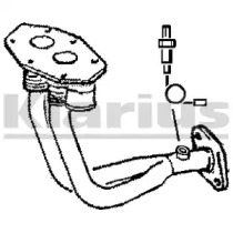 Труба выхлопного газа KLARIUS 301100