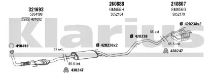 Система выпуска ОГ KLARIUS 391282E