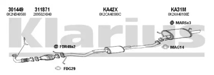 Система выпуска ОГ KLARIUS 500031U