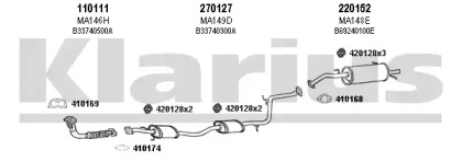 Система выпуска ОГ KLARIUS 570084E