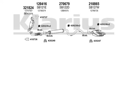 Система выпуска ОГ KLARIUS 750215E