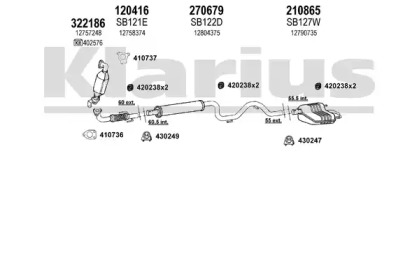 Система выпуска ОГ KLARIUS 750216E