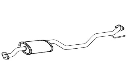 Средний глушитель выхлопных газов KLARIUS 250846