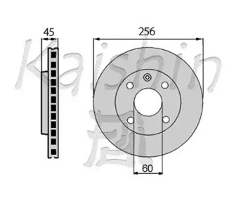Тормозной диск KAISHIN CBR006