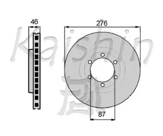 Тормозной диск KAISHIN CBR012