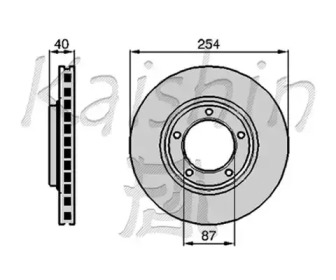 Тормозной диск KAISHIN CBR017
