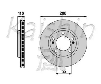 Тормозной диск KAISHIN CBR240