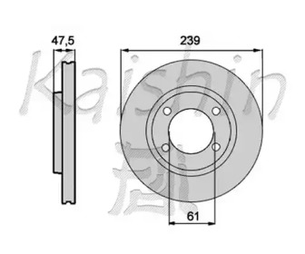 Тормозной диск KAISHIN CBR281