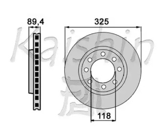 Тормозной диск KAISHIN CBR366