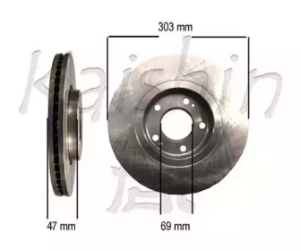 Тормозной диск KAISHIN CBR373