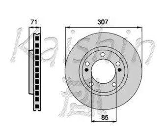 Тормозной диск KAISHIN CBR383