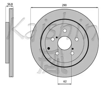 Тормозной диск KAISHIN CBR394