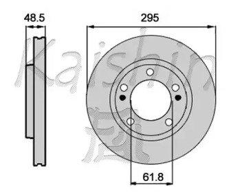 Тормозной диск KAISHIN CBR443