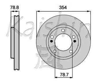 Тормозной диск KAISHIN CBR457
