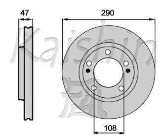 Тормозной диск KAISHIN CBR483