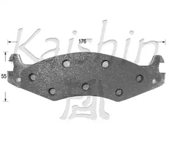 Комплект тормозных колодок KAISHIN D10005