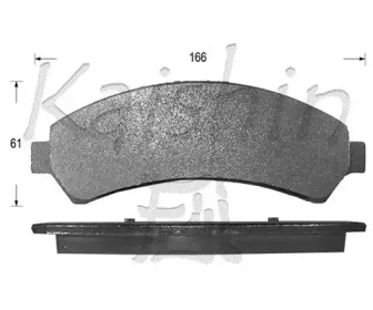 Комплект тормозных колодок KAISHIN D10023