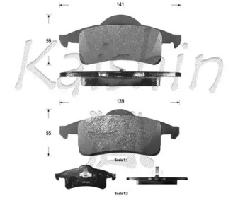 Комплект тормозных колодок KAISHIN D10026