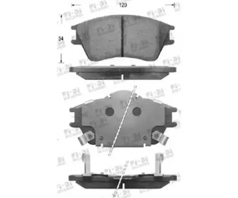 Комплект тормозных колодок KAISHIN D10060