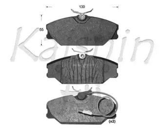 Комплект тормозных колодок KAISHIN D10078