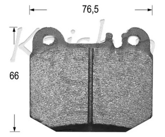 Комплект тормозных колодок KAISHIN D10080